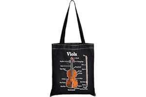 JXGZSO Musician Gift Viola Instrument Anatomy Tote Bag Viola Lover Gift Viola Player Gift Music Teacher Gift Violist Gift