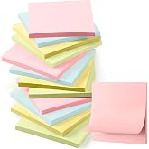 Fainne 200 Pack Sticky Notes Bulk 3 x 3 Inch Self Stick Note Pads | Multicolor Paper Memo for Office School Supplies Student Teacher Classroom Back to School Essentials