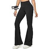 Heathyoga Flare Leggings for Women Tummy Control Yoga Pants Women Flared Leggings with Pocket Bell Bottom Legging
