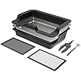 AC Infinity Large Trim Tray System 20-Inch, Interchangeable 3-Tray & 2-Screen Kit, Ergonomically Designed for Lap or Table Trimming, Plant Harvest Set to Collect Leaves and Pollen