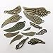 iloveDIYbeads 100g (about 50pcs) Craft Supplies Feather Angel Wings Charms Pendants for Crafting Jewelry Findings Making Accessory For DIY Necklace Bracelet (M019)