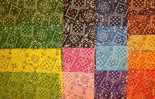 17 Fat Quarters Blazin' Bandana from Marshall Dry Goods 100% Cotton Quilt Fabric