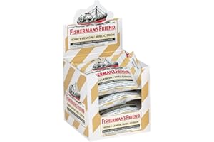 Fisherman’s Friend – Sugar Free Honey-Lemon | For Temporary Relief of Cough, Sore Throat & Nasal Congestion | No Sugar | Hala