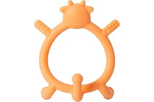 Pigeon - Deer Silicone Teether for Sipping (Orange)