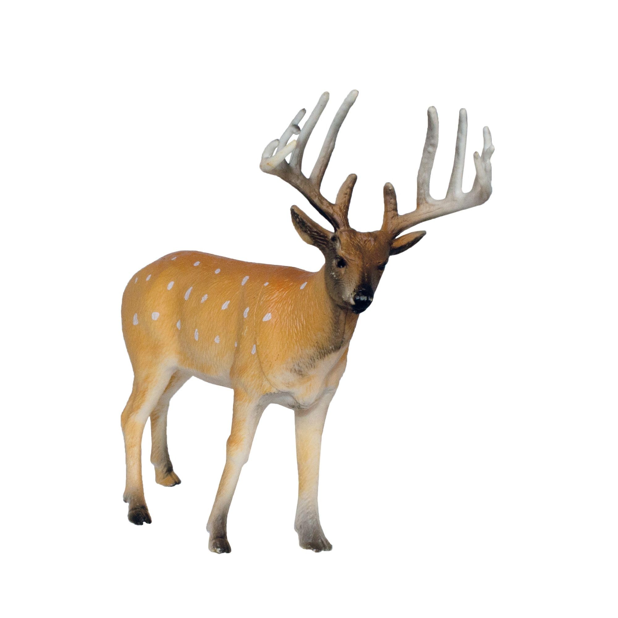 Deluxebase Mini Animal Adventure Replica - White Tail Deer from Small sized realistic toy figure that makes an ideal forest animal toy for kids