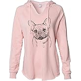 Inkopious Chew Chew The French Bulldog - Women's Cali Wave Hooded Sweatshirt