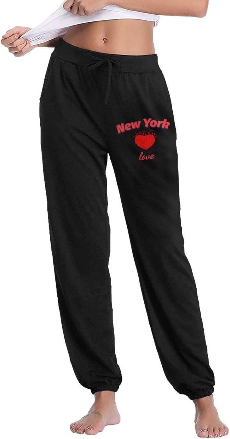 I Love New York Women's Sweatpants Jogger Track Pants
