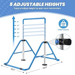 DOBESTS Gymnastics Bar, Kids Folding Horizontal