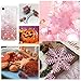 Laza 12 Colors Glitter Nail Art Acrylic Nails Powder Mixed Sequins Iridescent Flakes Ultra-Thin Paillette Sparkles Tips Chunky Box for Cosmetic Face Eyes Body Hair - Pastel Tangerine