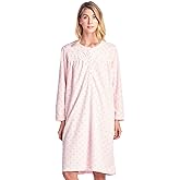 Casual Nights Women's Cozy Long Sleeve Fleece Nightgown