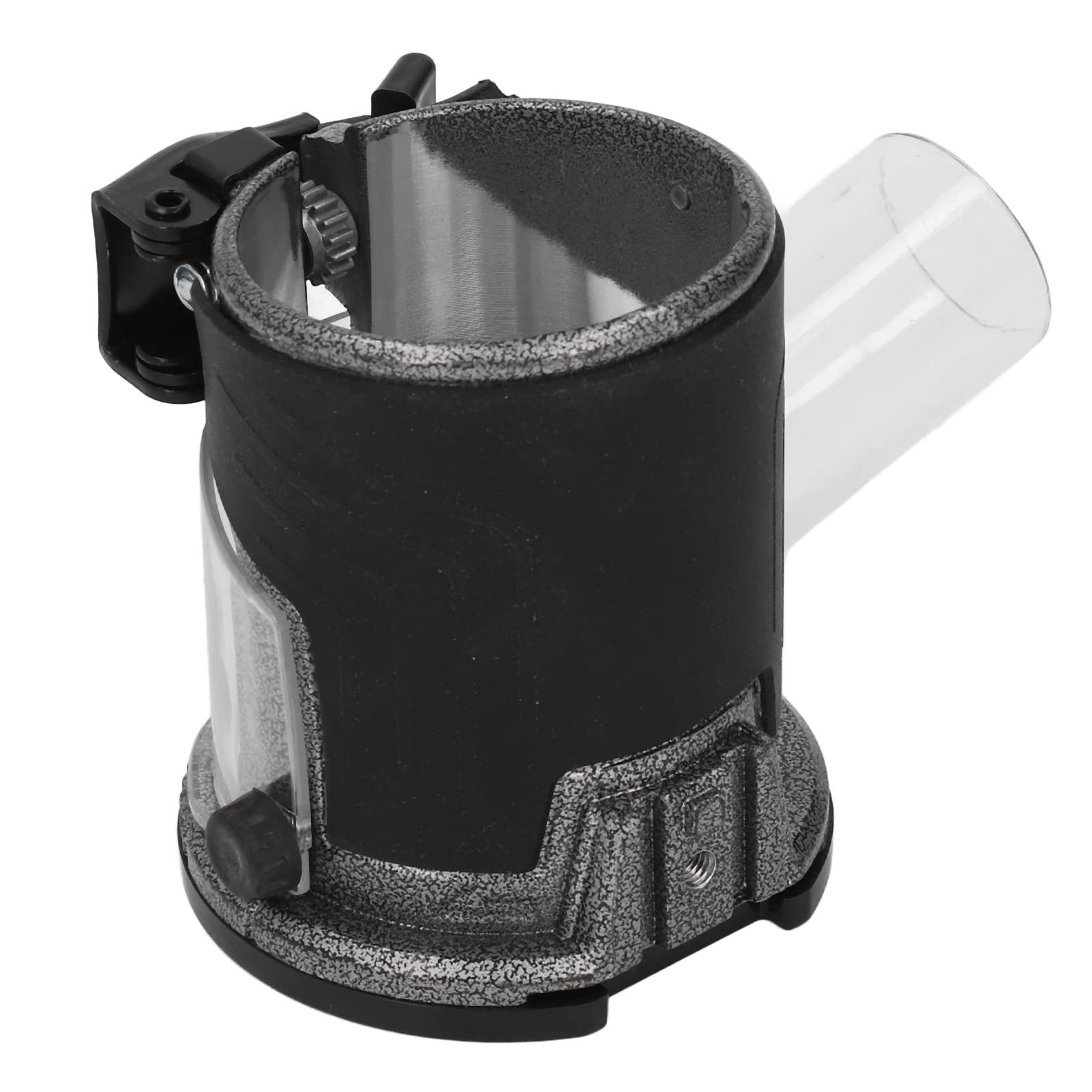 Trimming Machine Base Aluminum Alloy Plunge Router Base with Dust Collection Cover, Transparent Protective Case, Efficient Heat Dissipation Design, for Woodworking Industrial Parts