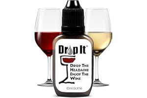 Drop It Wine Drops 1pk - The Original Sulfite and Tannin Reducer - Naturally Eliminate Sensitivities, Allergies, and Histamin