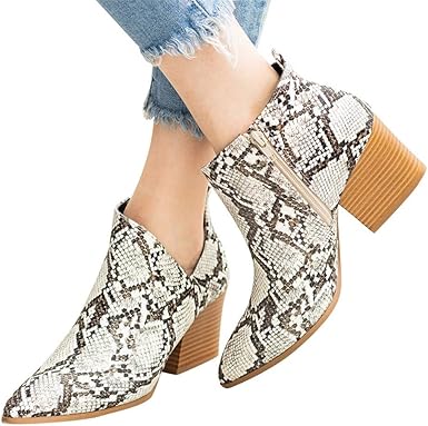 amazon snakeskin booties