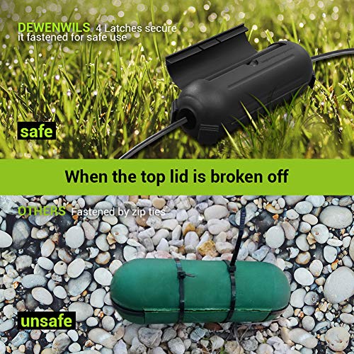 DEWENWILS 6Pack Outdoor Extension Cord Safety Cover, WaterResistant