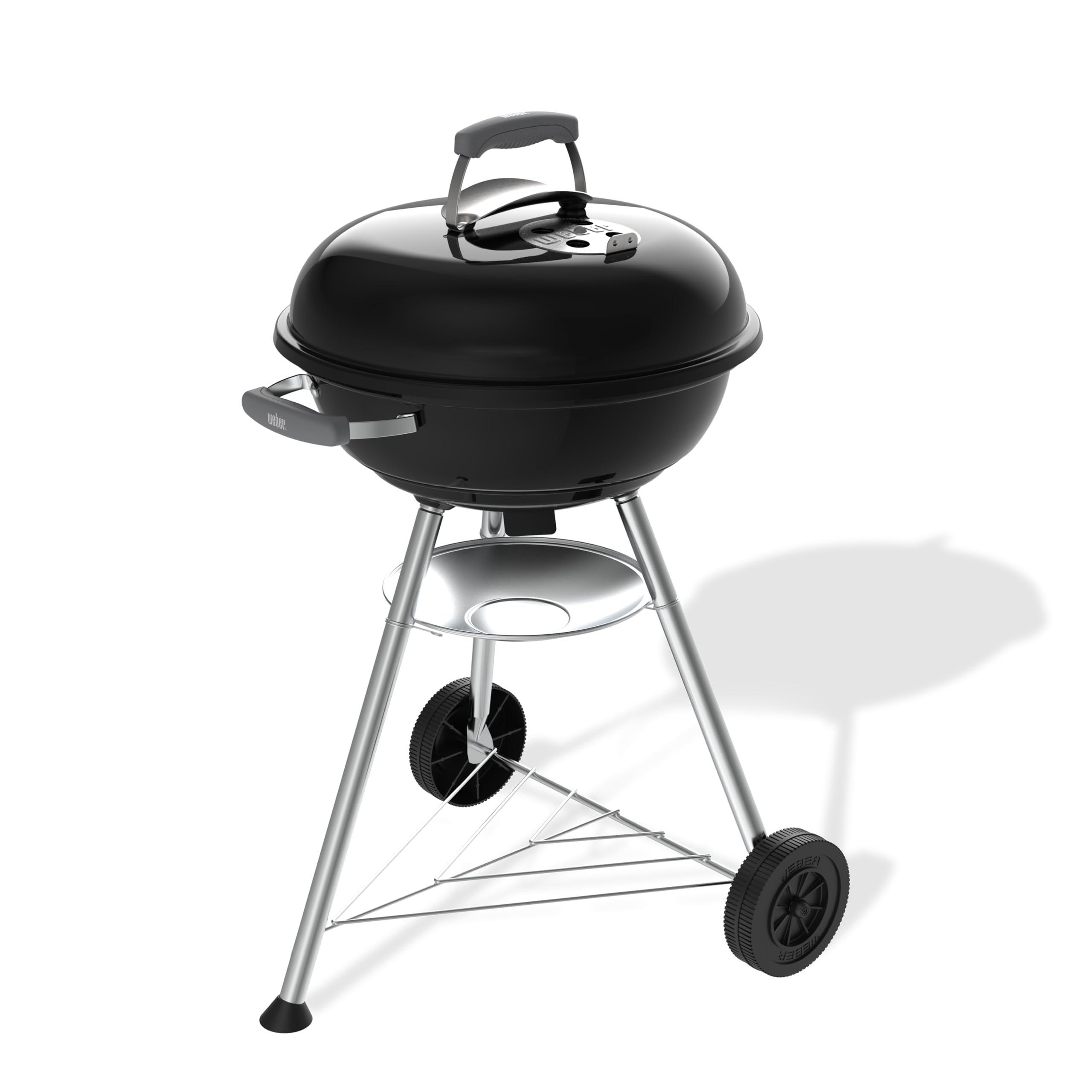 Weber Compact Kettle Holzkohlegrill 47 cm mit Stand und Rädern