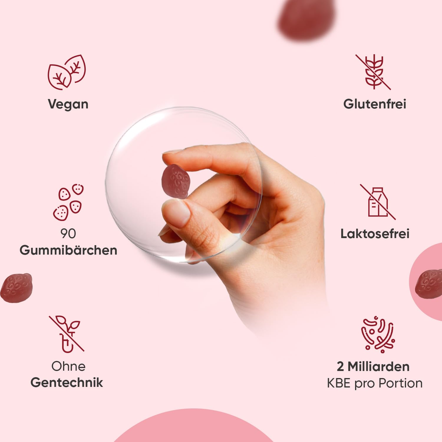 WeightWorld Probiotika Gummibärchen mit Inulin - 90 vegane Gummies 6