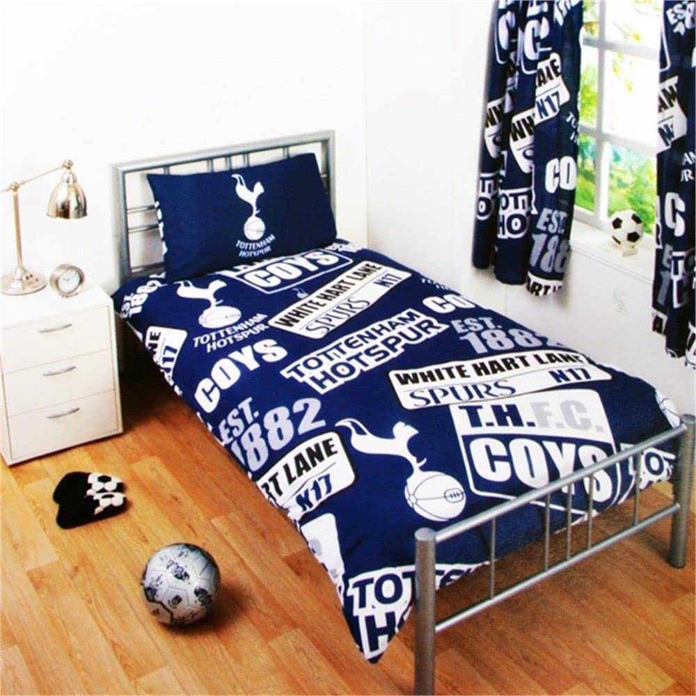 Tottenham Unisex Patch Single Duvet Set, Multi-Colour,Single