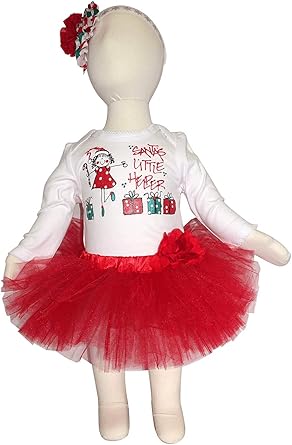 santa's little helper baby outfit