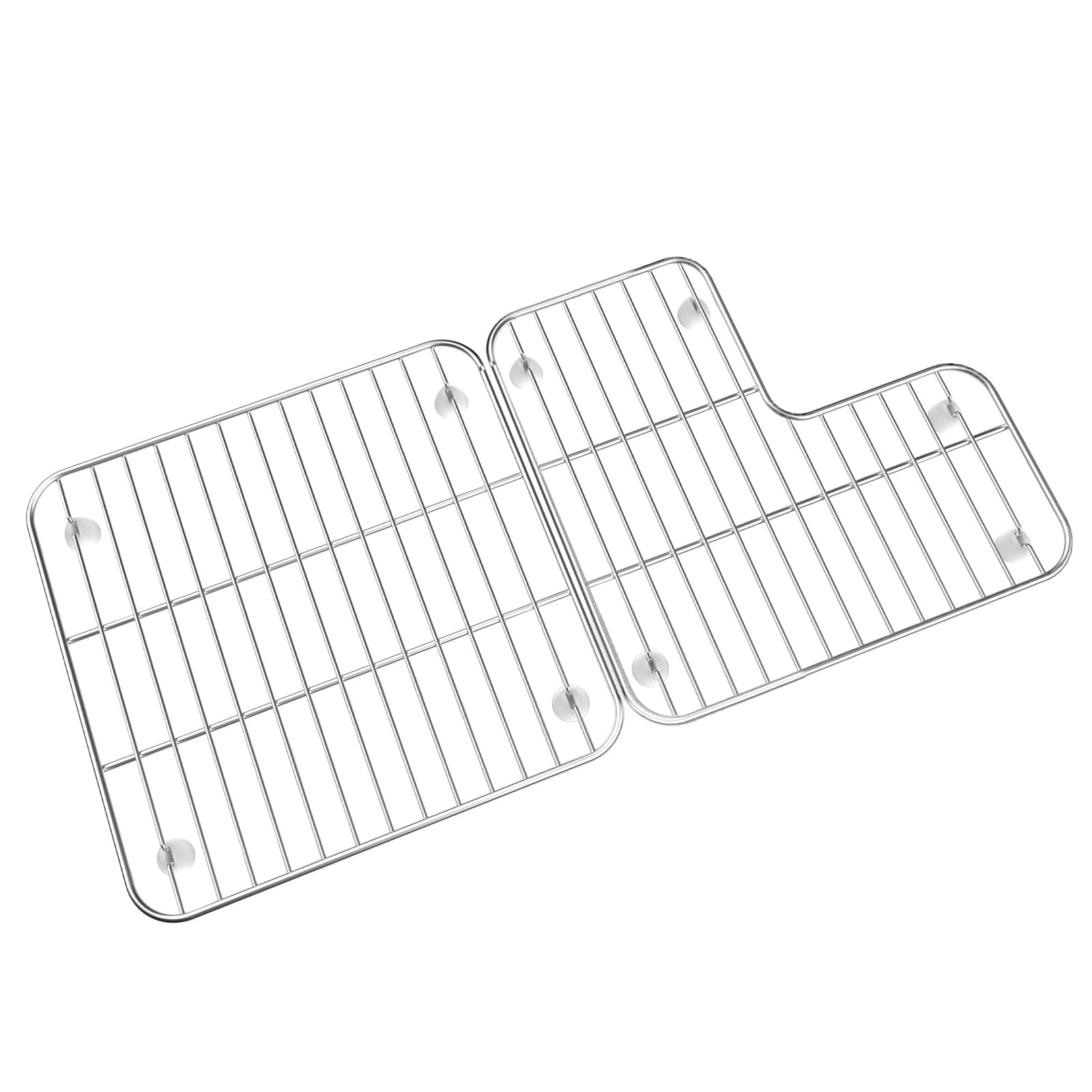 Photo 1 of K-6639-ST Bottom Basin Racks For Kohler K-6488 and K-6489 Bottom Basin Racks Right & Left Replacement kohler sink accessories(Stainless Steel)