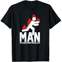 Amazon.com: Man Burning Funny Music Festival Lovers 2021 T-Shirt