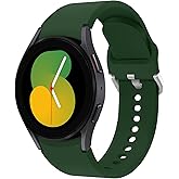 No Gap Bands Compatible for Samsung Galaxy Watch 7 6 5 4 FE 40mm 44mm/5 Pro 45mm/6 Classic 43mm 47mm/4 Classic 42mm 46mm Band,20mm Silicone Soft Sport Watch Band Women Men