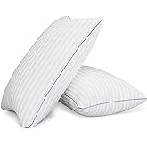 VAINOC Pillows Queen Size Set of 2,Breathable Hotel Collection Bed Pillows for Sleeping Medium Soft Down Alternative Microfiber Filled,20 x 30 Inches