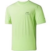BASSDASH Men’s UPF 50+ Sun Protection Fishing Shirt Short Sleeve UV T-Shirt