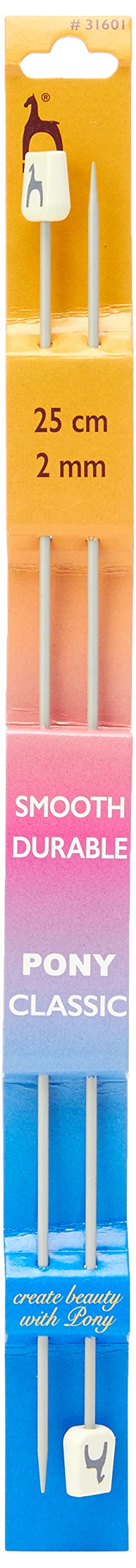 Pony Single Ended Classic Knitting Pins - 25Cm x 2.00mm