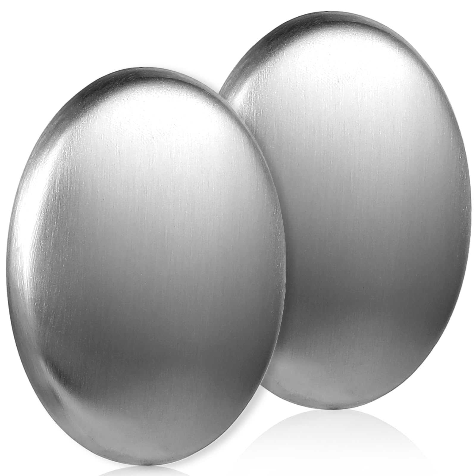 COMNICO 2 Pack Stainless Steel Soap, Bar Odor Remover Metal Odor Absorber Soap Eliminating Smell Like Onion Fish Garlic from Hands and Skin Kitchen Gadgets