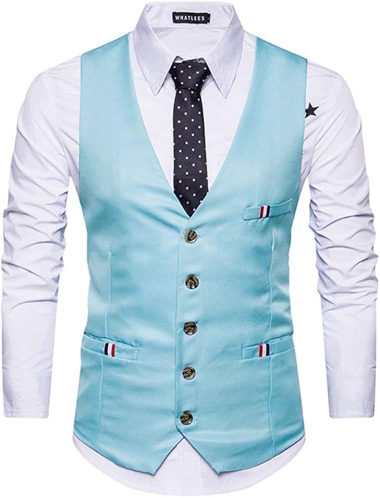 Battercake Men's Short Vest with Fine Wild Men Wear Casual Nner Vest