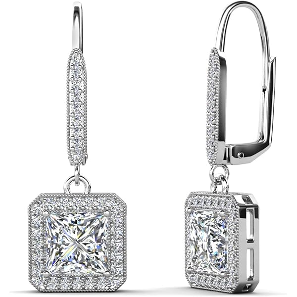 Orecchini A Cerchio Placcati Oro 18K Con Cristalli Zircone – Fashion, Regalo, Gossip Girl - Foto 4