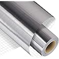 Madlie Brushed Silver Permanent Adhesive Vinyl Roll - 12" x 15 FT Premium Permanent Vinyl for Craft，Signs, Scrapbooking,and Other Craft Cutters.