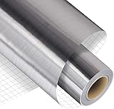 Madlie Brushed Silver Permanent Adhesive Vinyl Roll