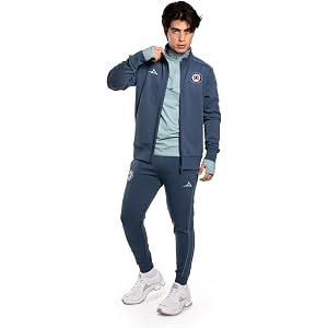 Pirma Cruz Azul 2026-2027 Track Jacket, Steel Blue, Full-Zip, Official Club Apparel
