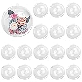 KUKLIPJIM 20 Pcs 5.5 Inch Clear Acrylic Fillable