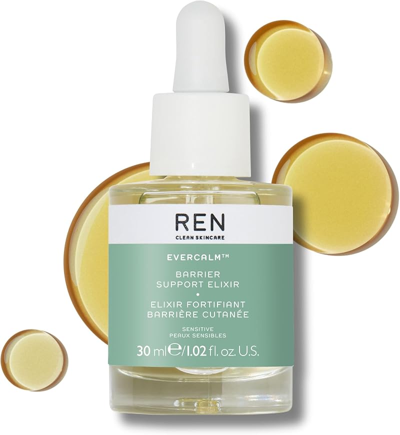 REN Evercalm Barrier Support Elixir 30ml Sensitive Skin Redness Hydration Oil