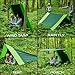 Lazy Monk 2 Person Hammock w/Tree Straps | Portable Foldable Parachute Double Hamock Outdoor, Travel, Camping | Hamaca para dos | Complete Two People Couple Patio Backyard Outside Hanging Swing Amaca