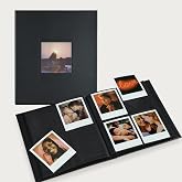 Polaroid Large Photo Album, Holds 160 Instant Photos, 40 Pages, Black | Compatible with Polaroid i-Type, 600 &amp; SX-70 Film, Features Black Cover With Square Window Display, Measures 8.4 x 9.5in