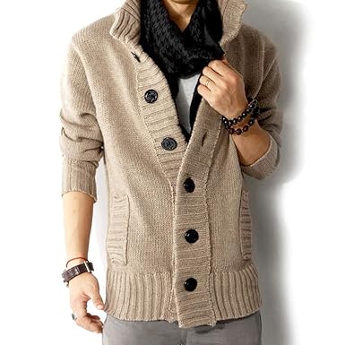 Amazon Gebaozhen カーディガン メンズ 学生 ロングカーディガン