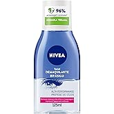 NIVEA Demaquilante Bifásico 125ml, Remove Maquiagem à Prova D'água, Protege Cílios, Gentil com a Pele