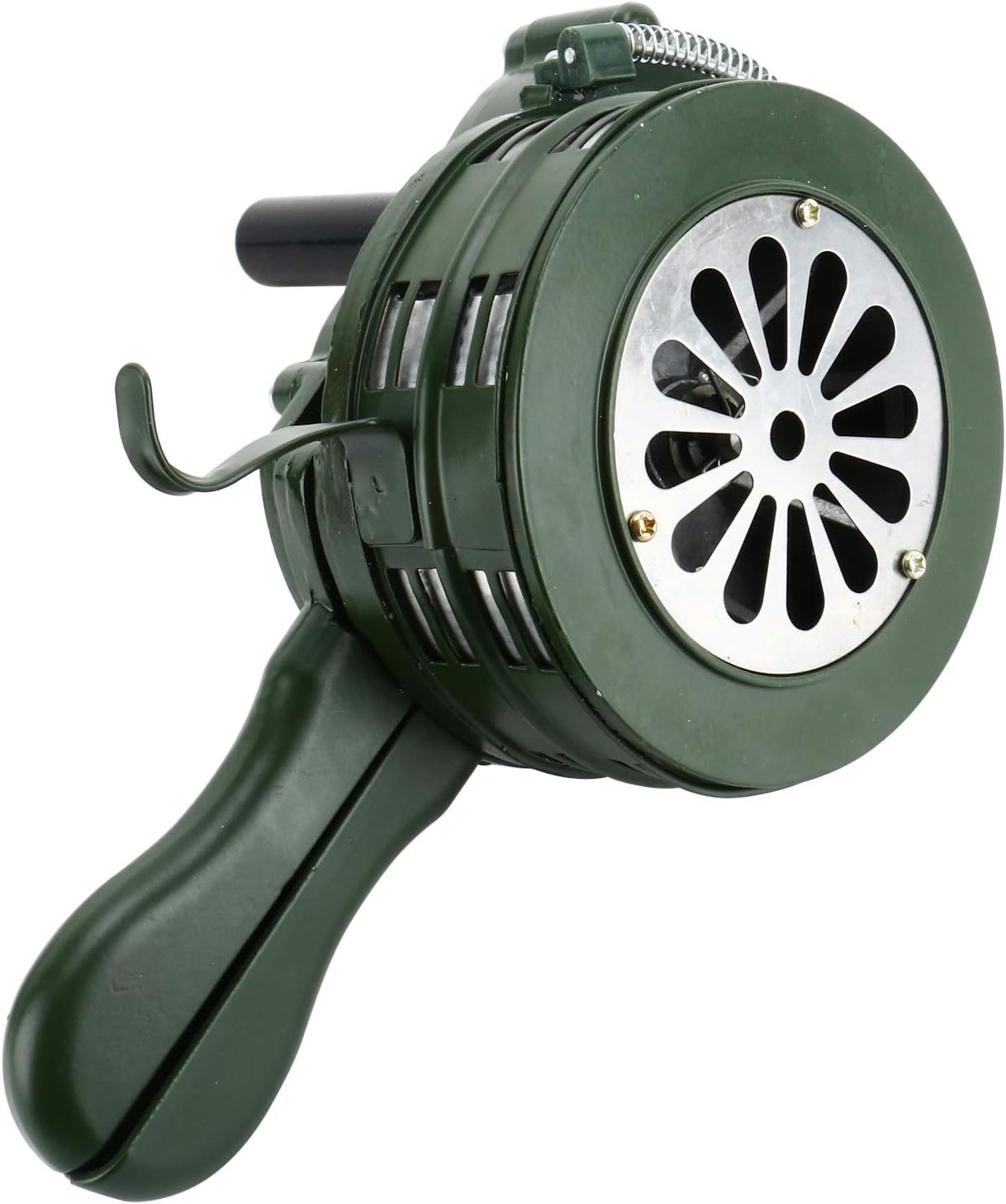 Homend Handheld Air Raid Siren, 110db Hand Loud Crank Operated Air Raid