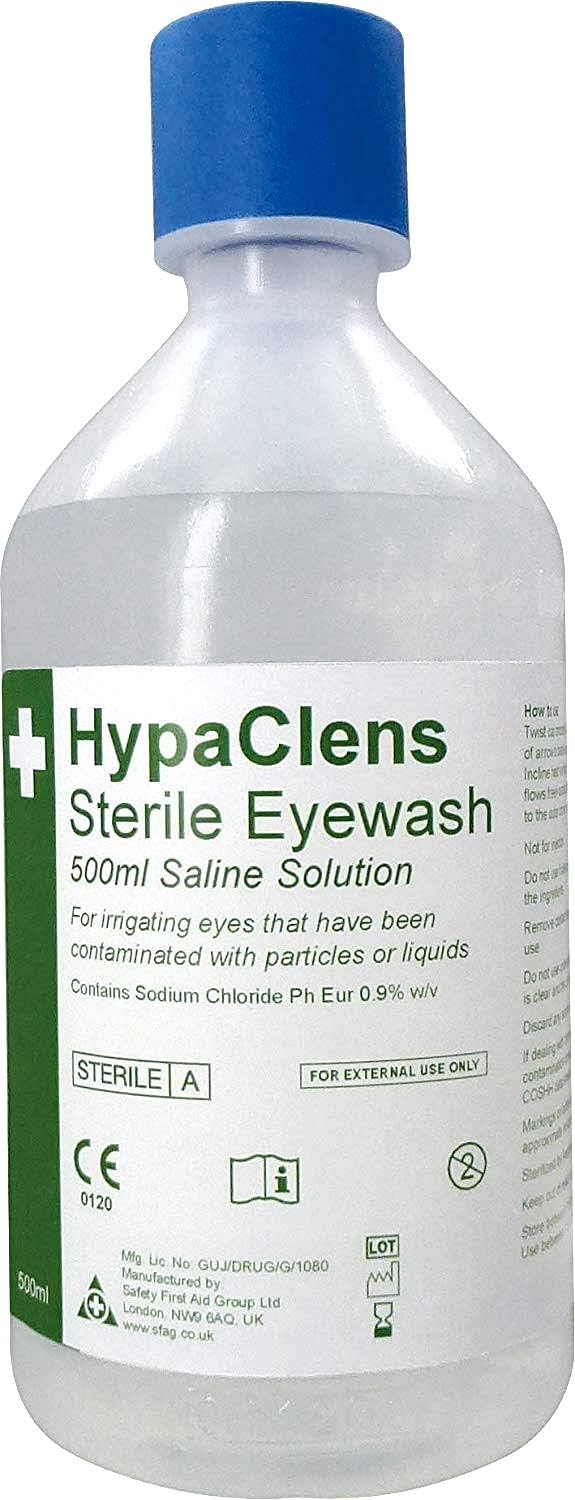 Hypaclens Premium Sterile Eyewash Station (2 x 500 ml and Mirror) - Image 3