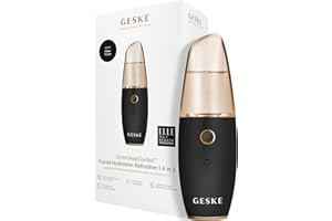 GESKE SmartAppGuided™ Facial Hydration Refresher | 4 in 1 | Water Atomizer | Moisturizing Spray Machine | Face Mister | Humid