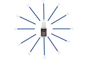 UES DDR16 APS-C Sensor Cleaning Kit for Reflex and Mirrorless Digital Camera Compatible with Sony, Nikon, Canon CCD CMOS Sensor Clean (12pcs x 16mm Swabs and 15ml Sensor Cleaner Solution)