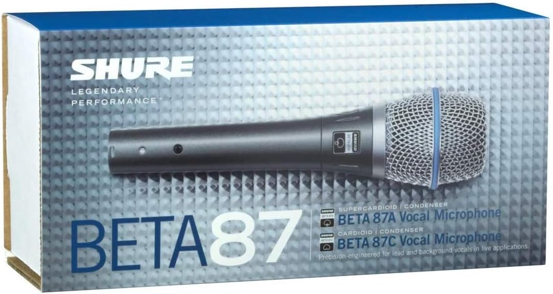 Shure BETA 87A Supercardioid Condenser Vocal Microphone: Musical Instruments