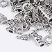 100Gram About 90Pcs Mix Tibetan Silver Color Connectors Bails Beads for Jewelry Making fit European Charm Bracelet,Jewelry Making Supplies.Beads Charms for Jewelry Making