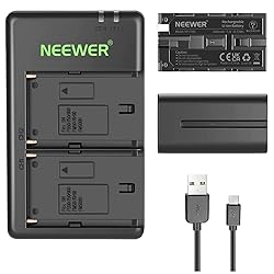 NEEWER NP-F550 Battery Charger Set Compatible with