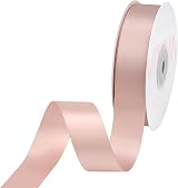 VATIN 22mm Double Faced Polyester Satin Ribbon Antique Mauve 23m Spool