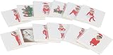 HENBRANDT 24 Mini Elfin Around Christmas Temporary Tattoos Kids Festive view 7