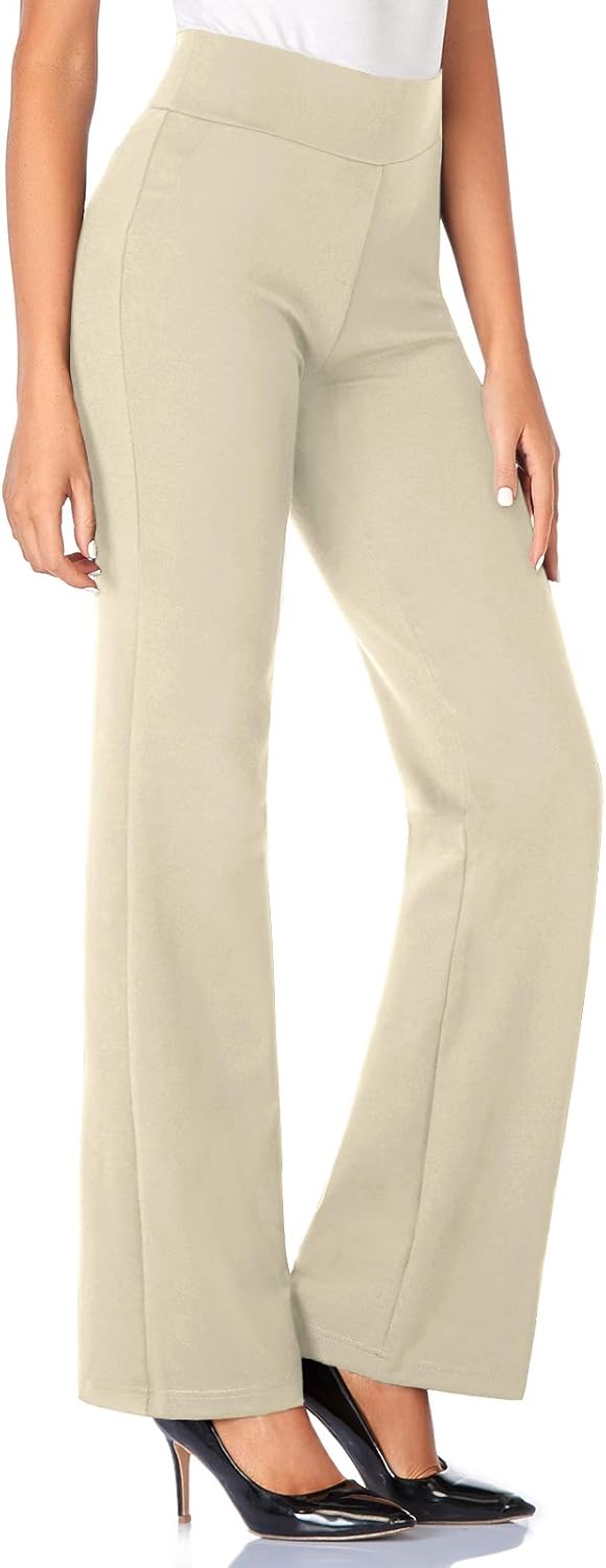 Tapata Women's 28''/30''/32''/34'' High Waist Stretchy Bootcut Dress Pants Tall, Petite, Regular
